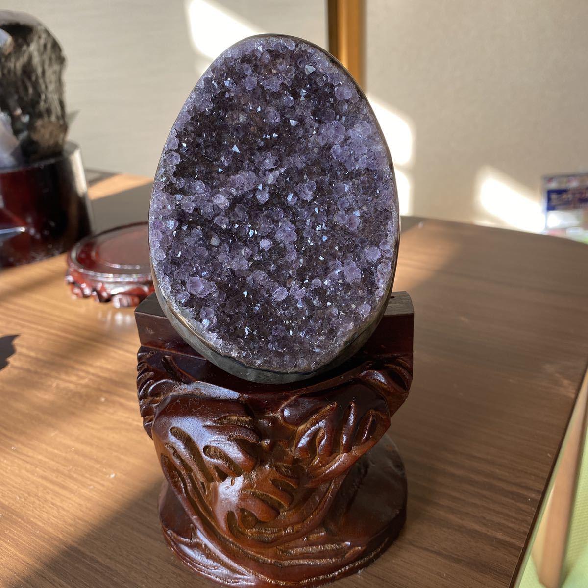 極上】ウルグアイアメジストクラスター原石(恐竜の卵幸運水晶收藏品 ...
