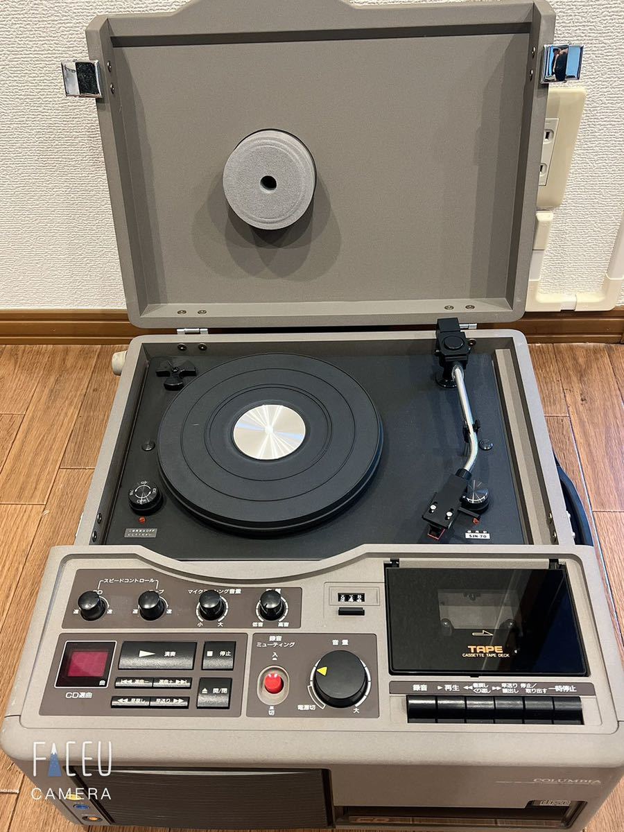 COLUMBIA GP-25 レコード カセット CD マルチプレーヤー-