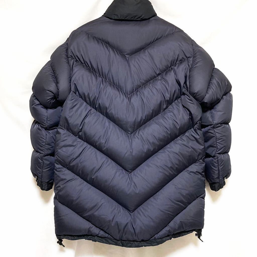 希少 90s THE NORTH FACE ノースフェイス アセント コート ロング ダウン ジャケット 600フィル ブラック ネイビー 2トーン 90年代 M_画像2