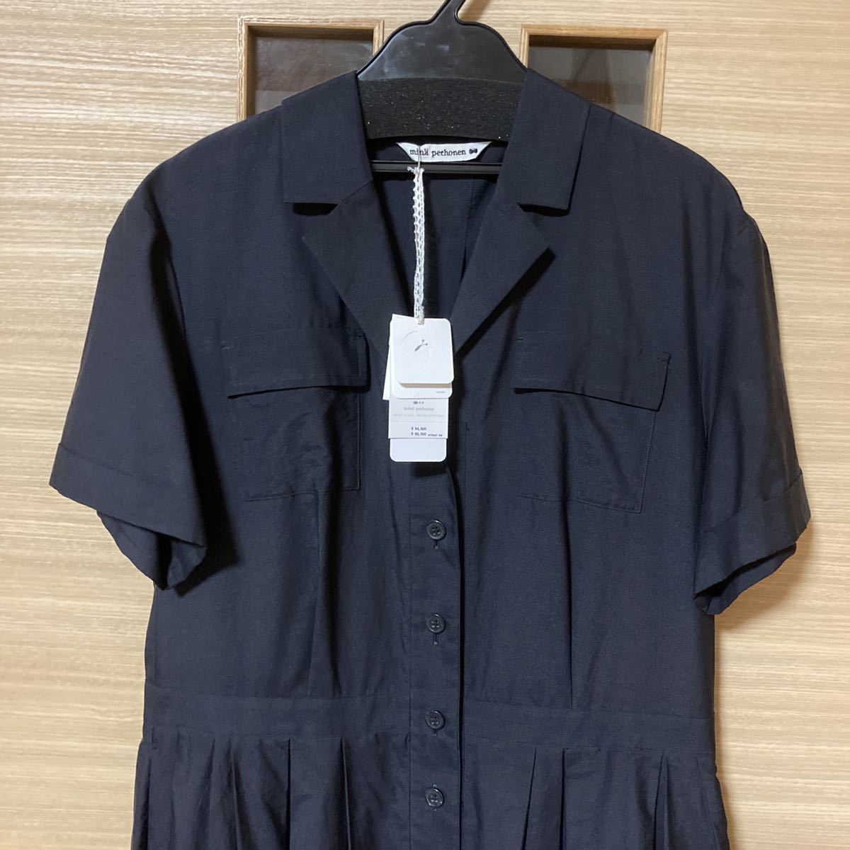極美品】ミナペルホネン ロングドレス frost garden ネイビー 36 極美品】ミナペルホネン ロングドレス frost garden ネイビー 36