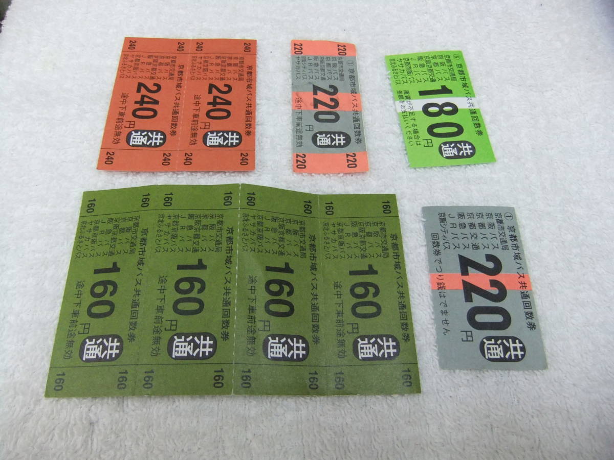 京都市バス回数券 未使用 9枚 1740円分 送料63円の画像3