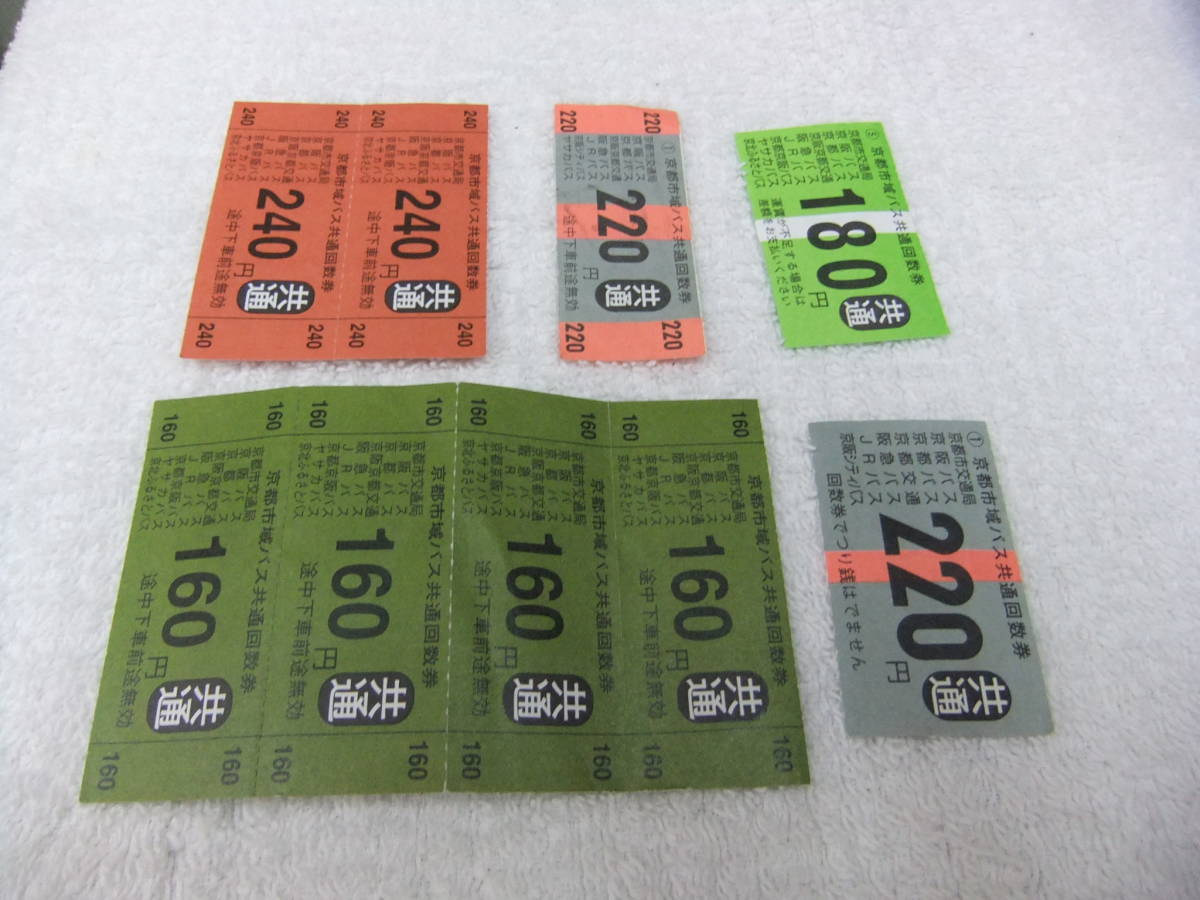 京都市バス回数券 未使用 9枚 1740円分 送料63円の画像2