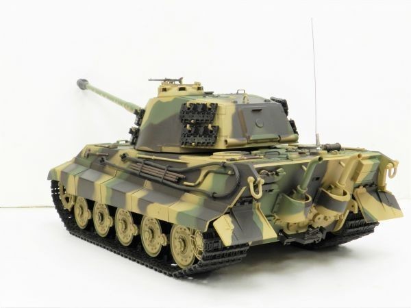 【対戦可能・塗装済み完成品戦車ラジコン】Heng Long（ヘンロン）製 Ver.7.0 2.4GHz 1/16 キングタイガー ヘンシェル砲塔 ☆3888A-1_画像5