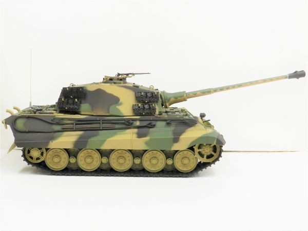 【対戦可能・塗装済み完成品戦車ラジコン】Heng Long（ヘンロン）製 　Ver.7.0 2.4GHz 1/16 キングタイガー ヘンシェル砲塔 ☆3888A-1_画像7