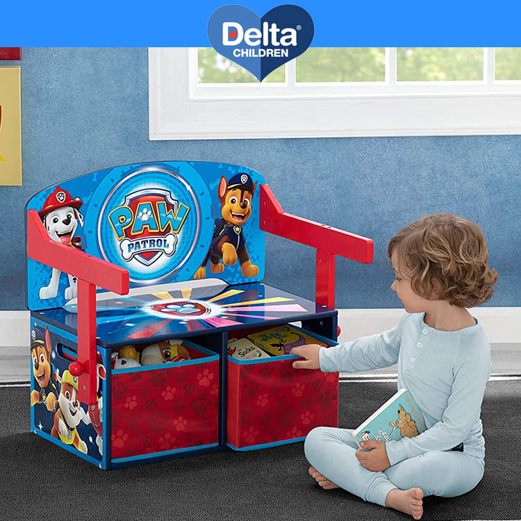 pau* Patrol storage attaching bench table .. change desk storage toy box box BOX table child furniture Delta