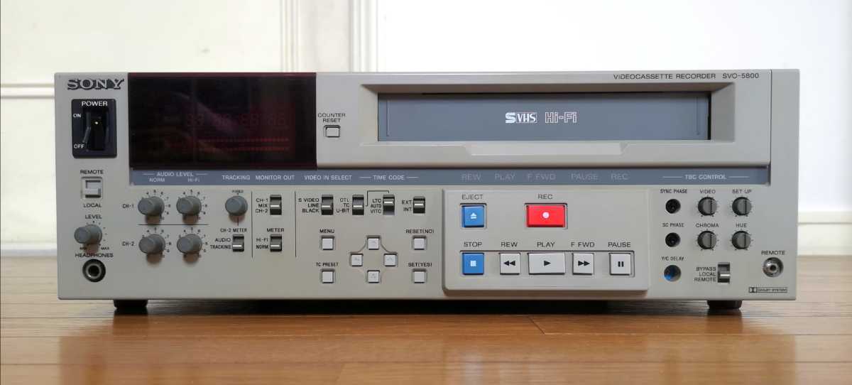 ヤフオク! - SONY SVO-5800 業務用S-VHSデッキ【動作品...