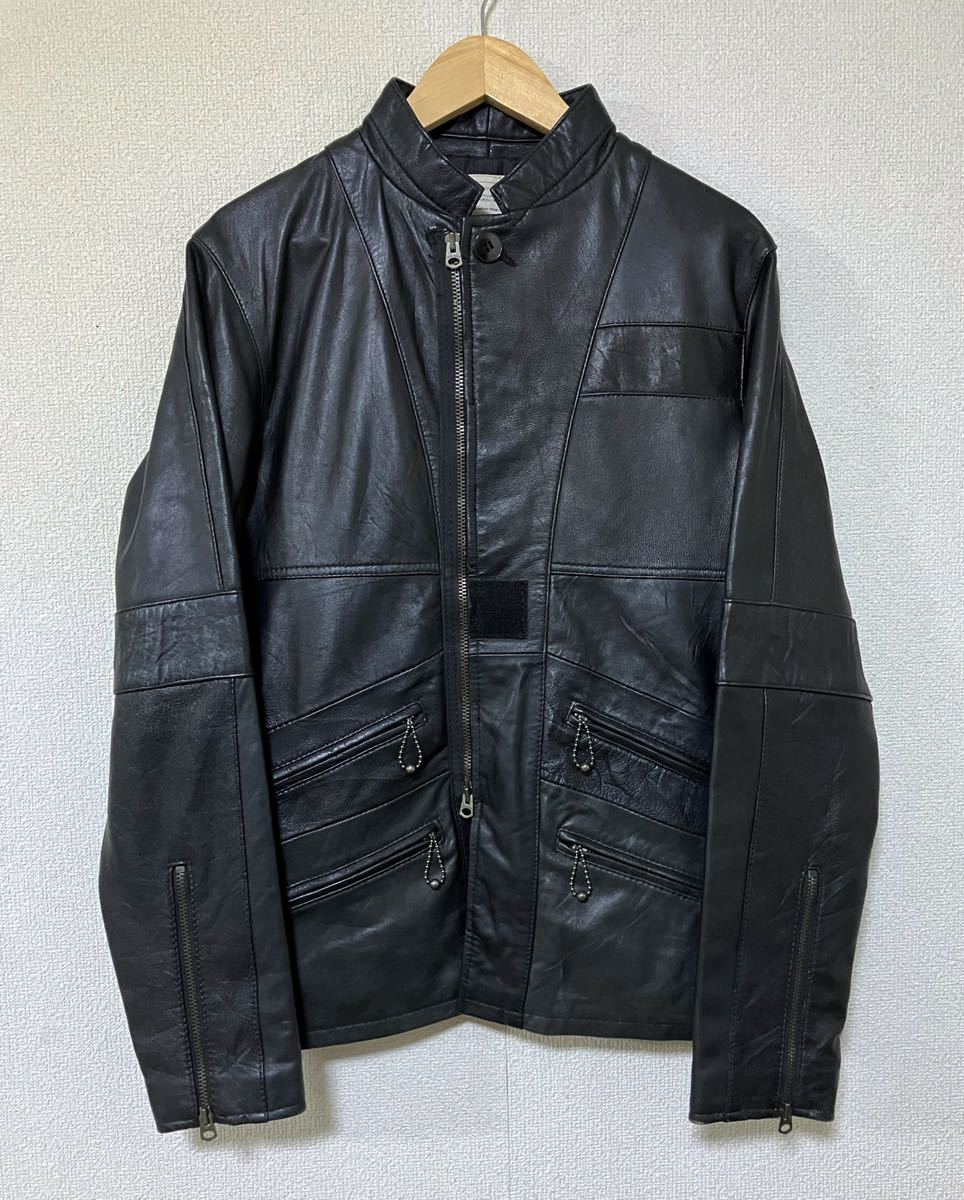 ink Remake Leather Riders Jacket インク リメイクレザーライダースジャケット サイズ M ブラック