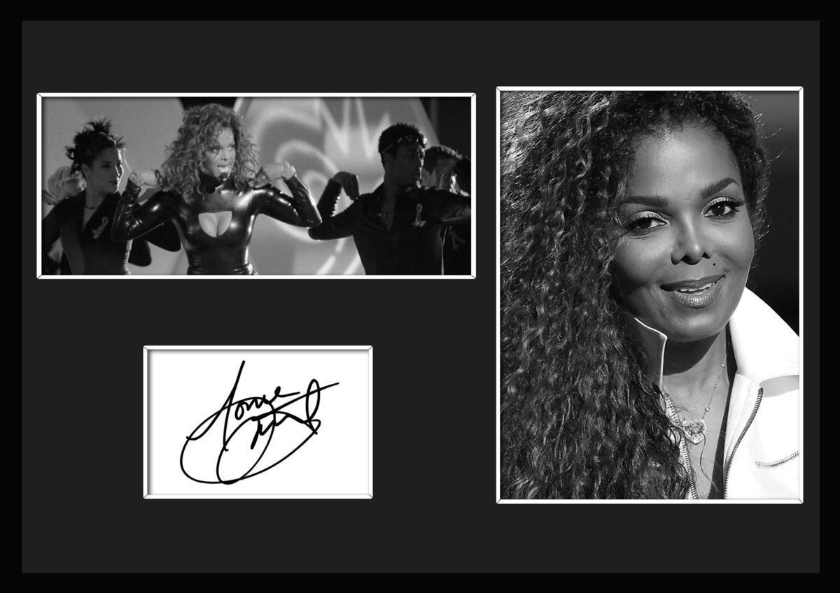 10種類!Janet Jackson/ジャネット・ジャクソン/サインプリント&証明書付きフレーム/BW/モノクロ/ディスプレイ (1-3W)_画像1