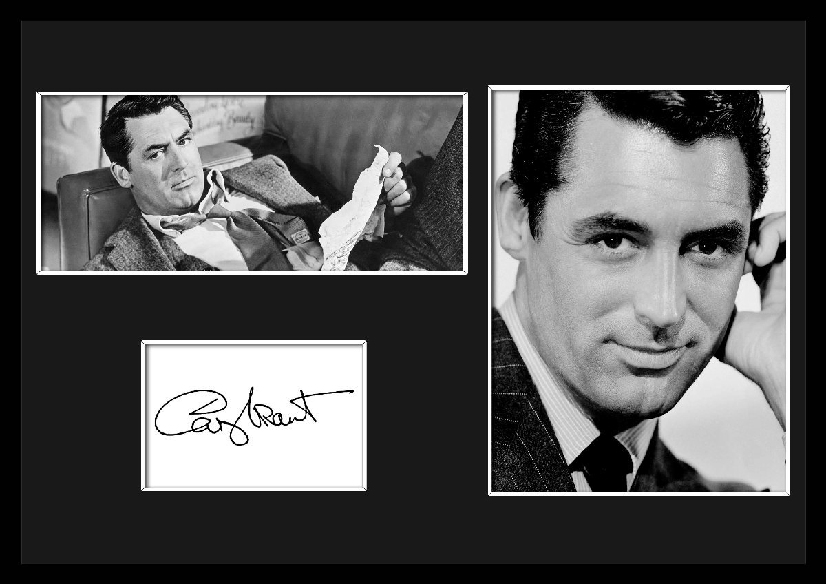 10種類!Cary Grant/ケーリー・グラント/サインプリント&証明書付きフレーム/BW/モノクロ/ディスプレイ (3-3W)_画像1