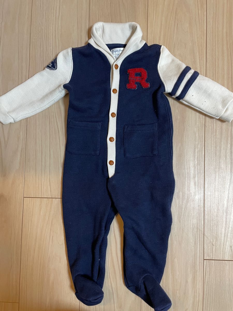 ラルフローレン　Ralph Lauren 秋冬用ベビーロンパース　　９month 75cm