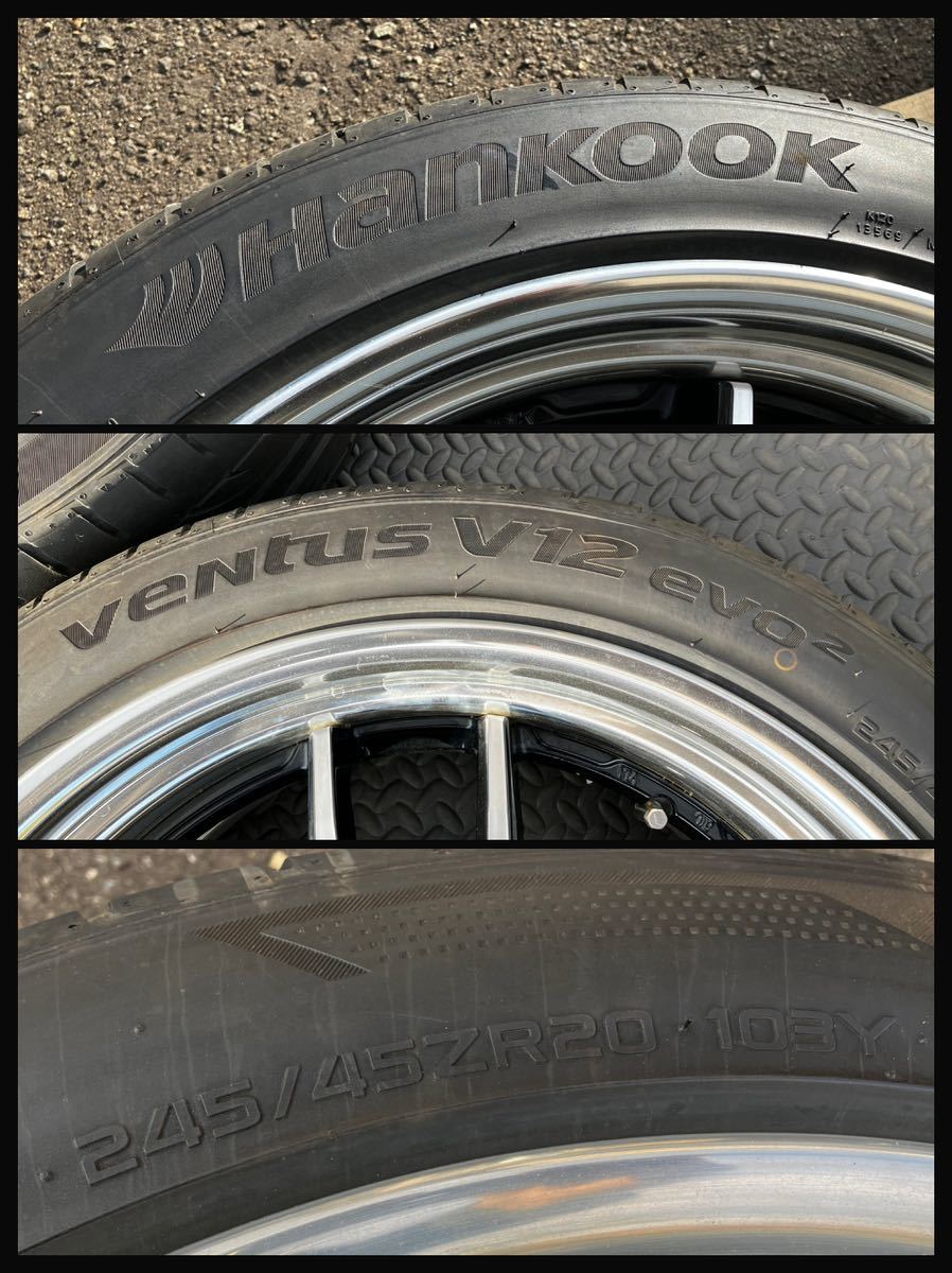 WORK XSA 戦 20インチ 9JJ ET38 245/45R20-