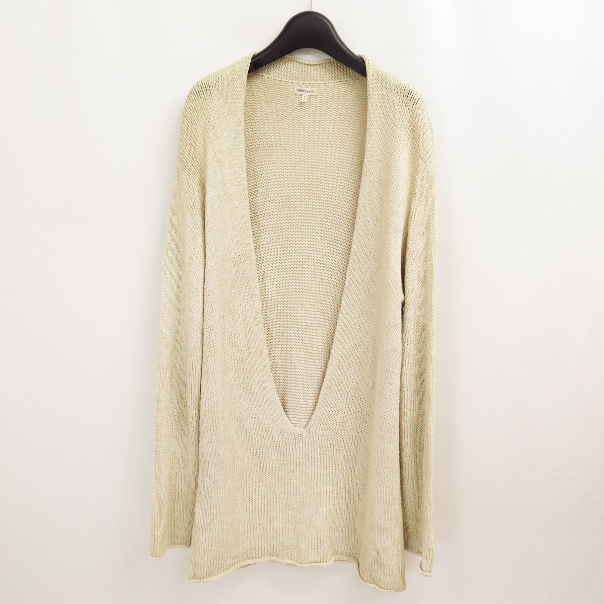 HERMES by MARTIN MARGIELA VAREUSE SILK KNIT SWEATER XS エルメス