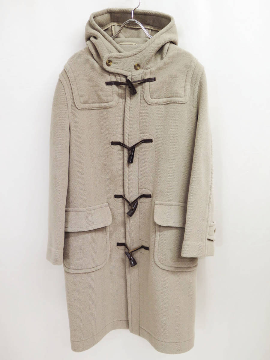 ほぼ新品】OLD ENGLAND ダッフルコート ベージュ ヘリンボーン ...
