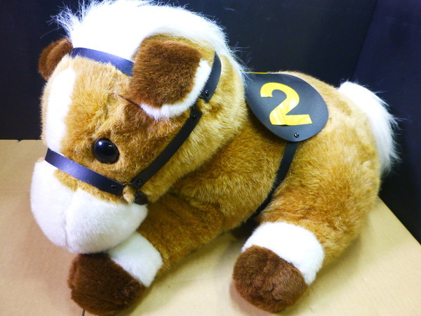 Kitten&Kid オグリキャップ 特大 ぬいぐるみ ゼッケン2 競馬 競走馬 ...