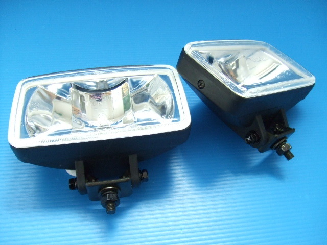  new goods IPF868 rectangle driving lamp H3 valve(bulb) old car foglamp square shape Showa era assistance light off-road truck off-road vehicle 4WD that time thing origin box attaching 3