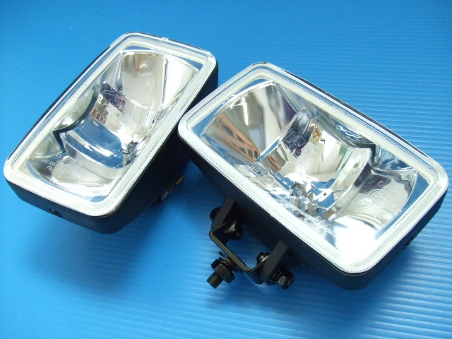  new goods IPF868 rectangle driving lamp H3 valve(bulb) old car foglamp square shape Showa era assistance light off-road truck off-road vehicle 4WD that time thing origin box attaching 3