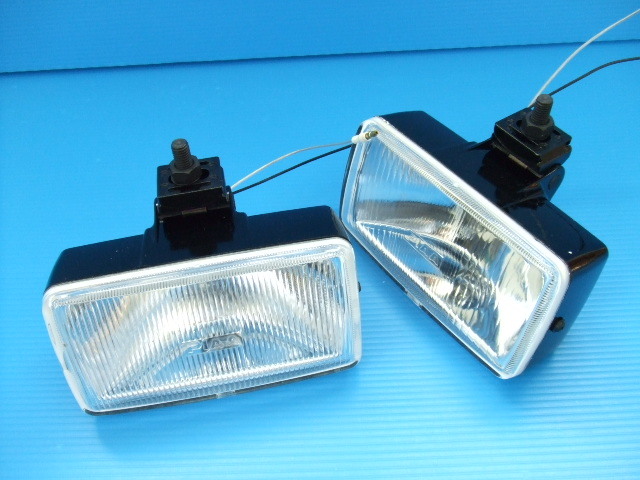  new goods PIAA60 foglamp & spot lamp H3 valve(bulb) old car Piaa assistance light rectangle square shape clear lens light cover Showa era truck off-road that time thing 