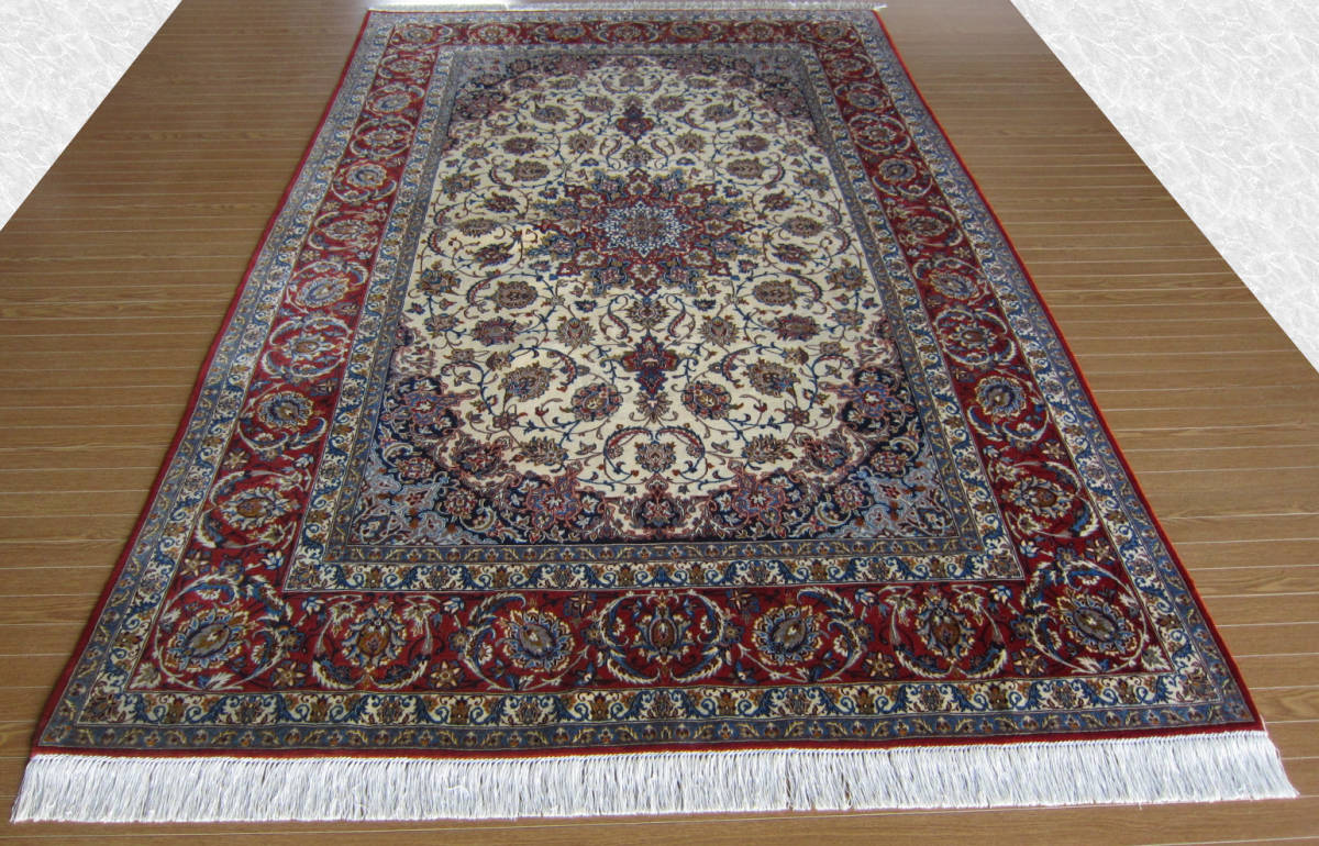 【240×157】イラン★イスファハン産ペルシャ絨毯■1440-300