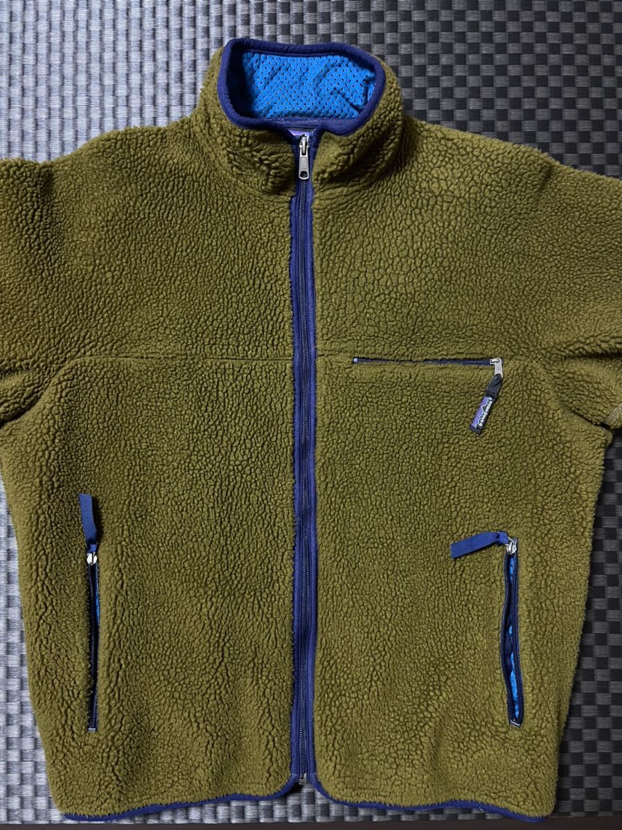 USA製 91年 patagonia パタゴニア ベビーレトロカーディガン L