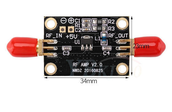 RFアンプ, 50MHz～4GHz ,SMAメス,高利得, LNA ローノイズ・アンプ, 受信感度が向上！ アマチュア無線仕様の画像2