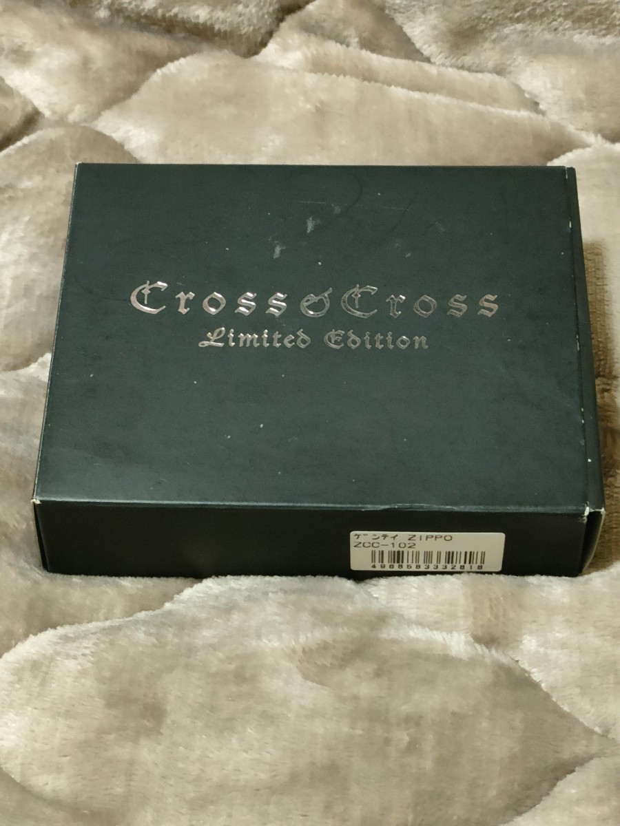 希少2003年製　Cross Cross　zippo　ジッポライター　sterling（純銀）ストラップ付き
