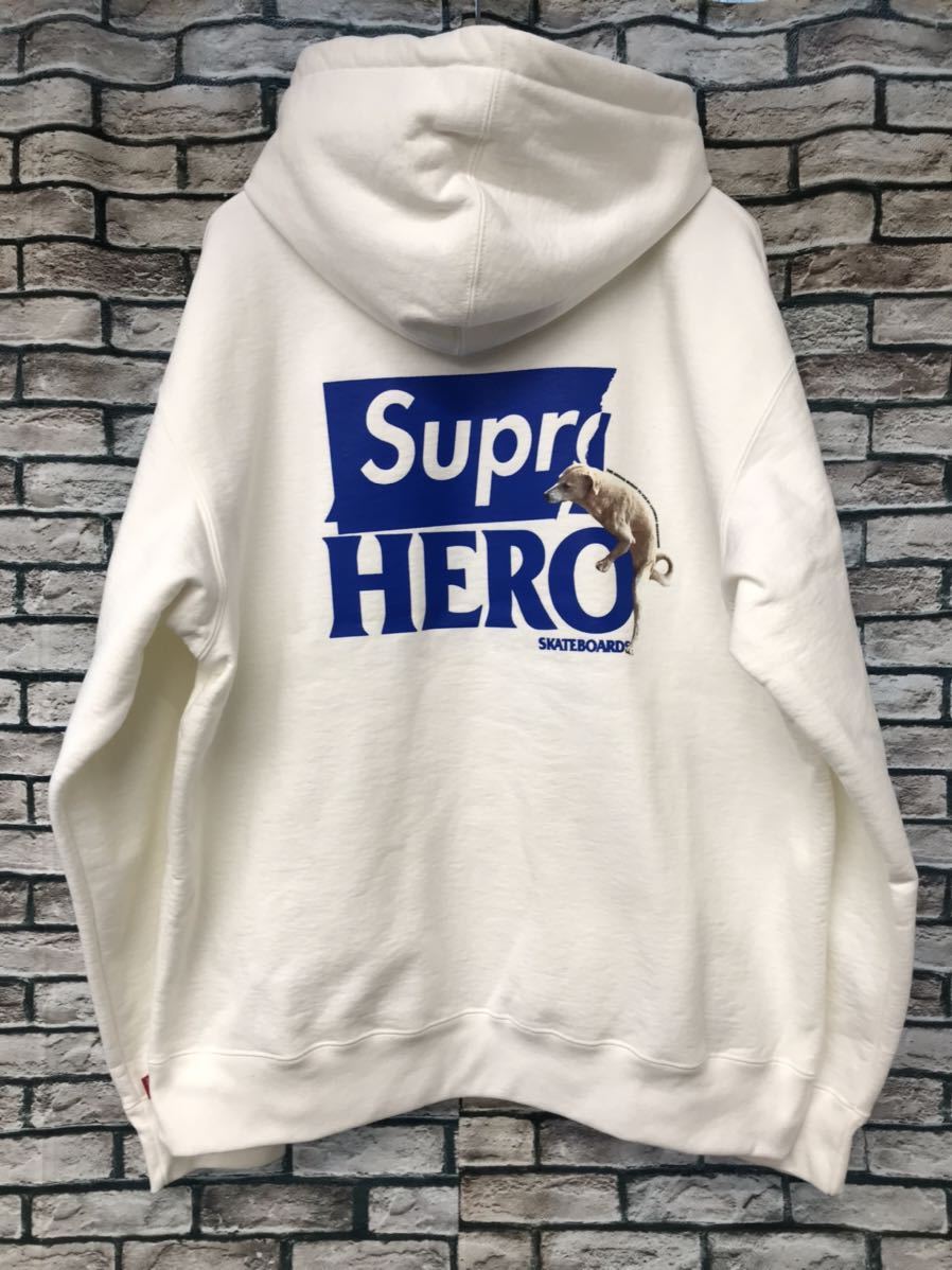 美品★SUPREME×ANTIHERO シュプリーム×アンタイヒーロー★22SS Hooded Sweatshirt  ロゴドッグフーデッドプルオーバースウェットパーカー