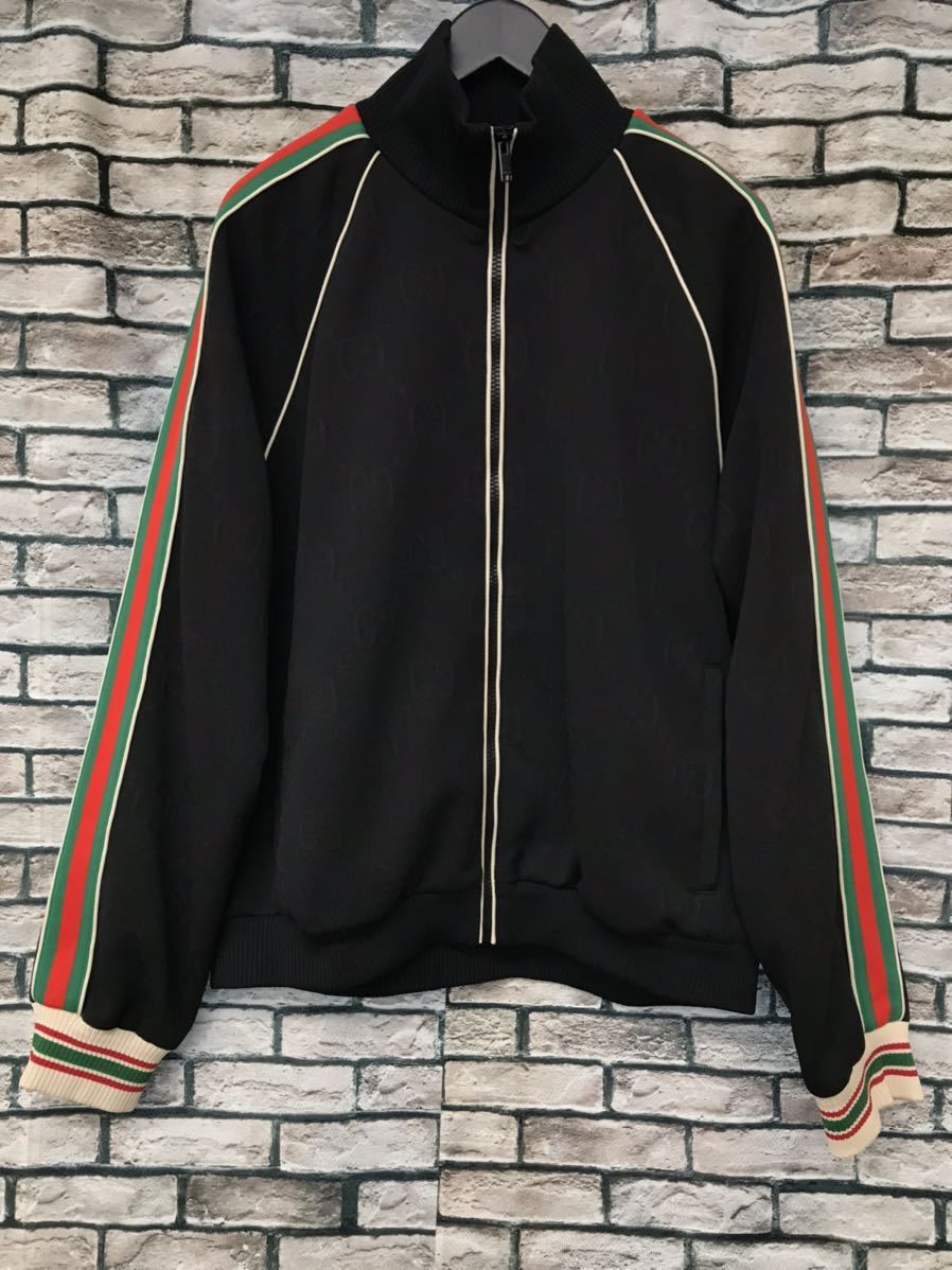 新品★GUCCI グッチ★21AW 662270 XJDE9 GG柄ジャガードシェリーラインジップアップジャージートラックジャケット
