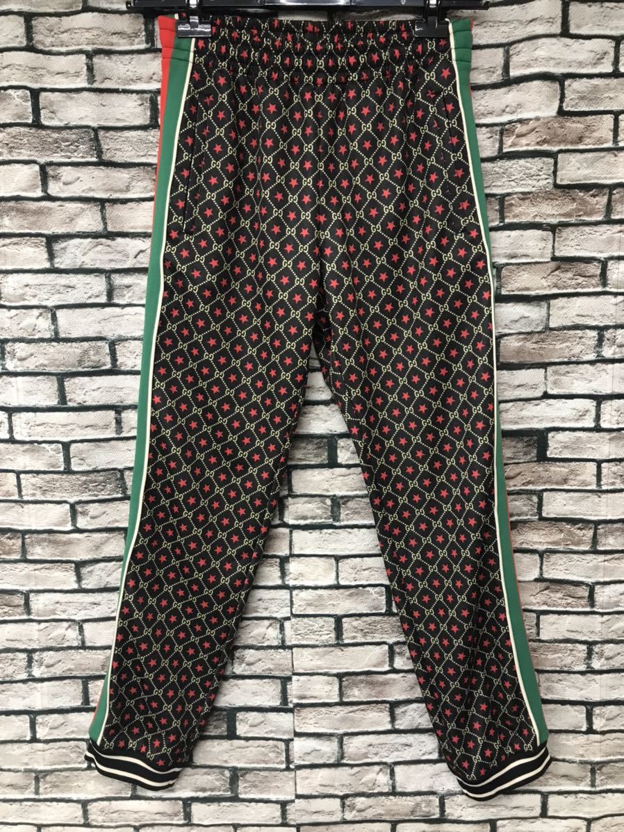 ☆GUCCI グッチ☆19AW 575734-XJBA6 サイドシェリーラインGGスタージャージートラックパンツ