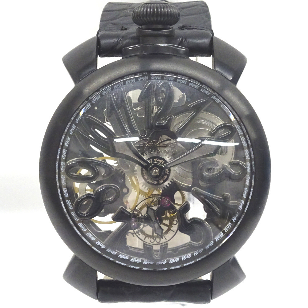 KR207811 ガガ・ミラノ 腕時計 手巻き マヌアーレ48MM スケルトン