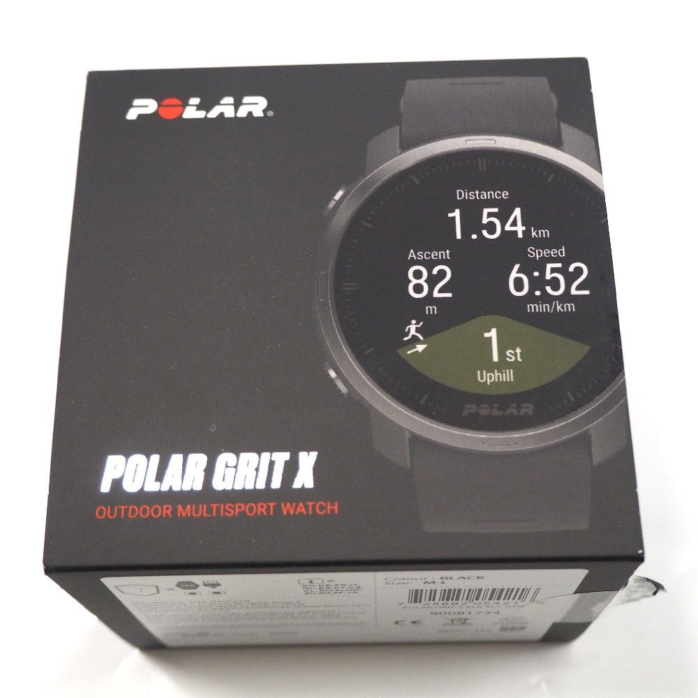 Th924111 polar смарт-часы GRIT X Gris toX GPS мульти- спорт часы M/L размер 90081734 черный POLAR не использовался * выставленный товар 