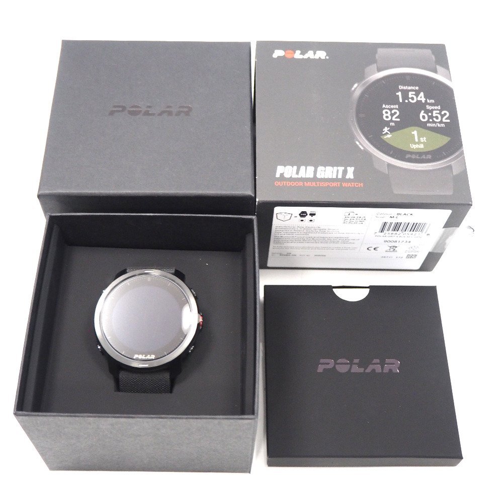 Th924111 polar смарт-часы GRIT X Gris toX GPS мульти- спорт часы M/L размер 90081734 черный POLAR не использовался * выставленный товар 