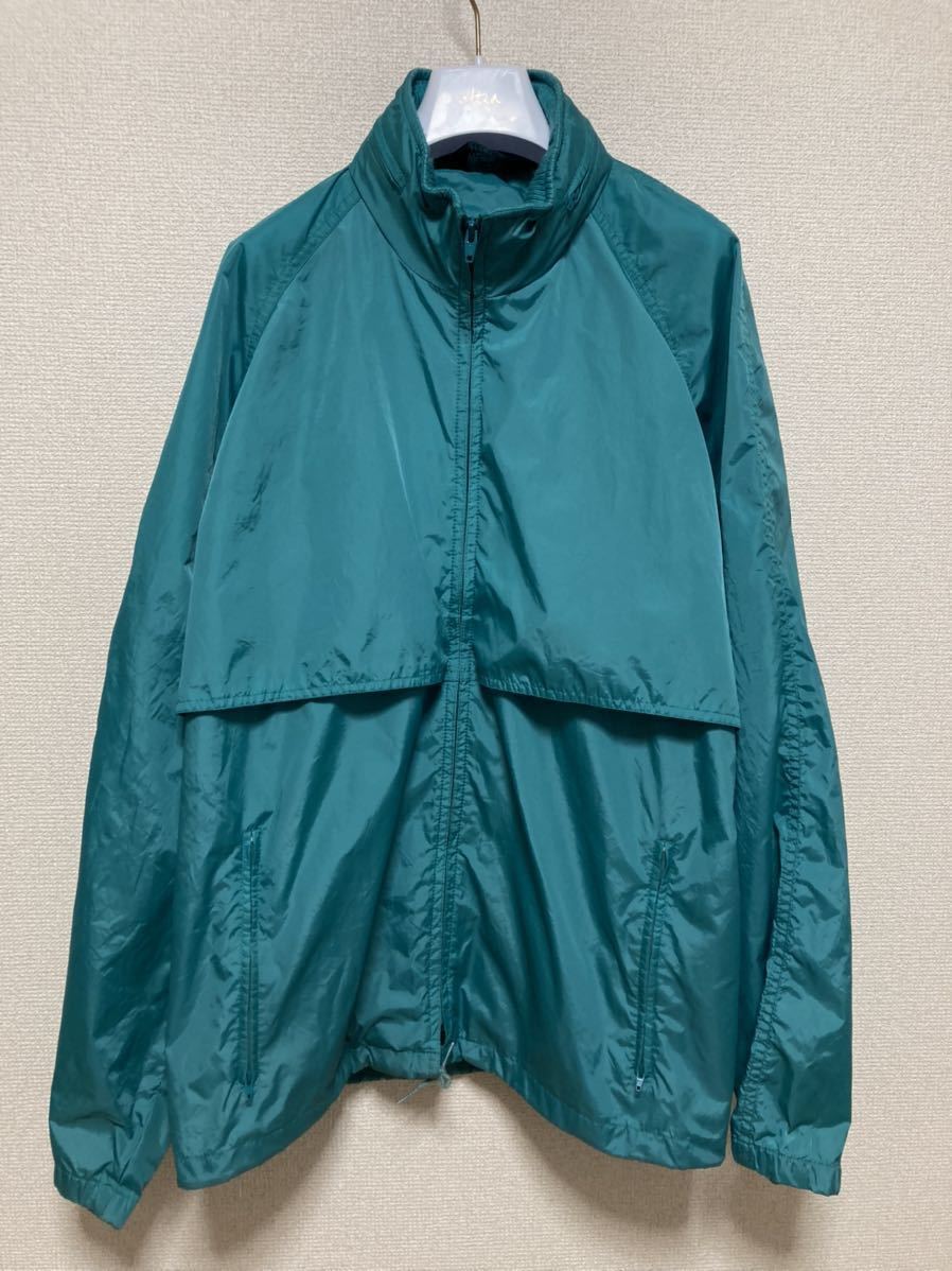 80's90's Woolrich ウールリッチ ナイロンジャケット ナイロンパーカー フード収納 M 緑 GREEN /90年代 Vintage