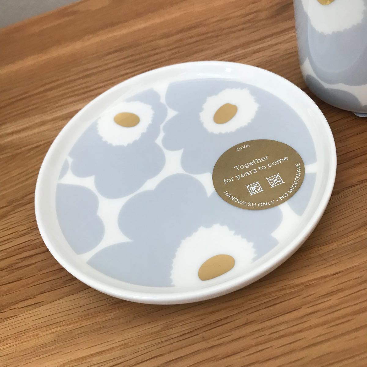 マリメッコ ウニッコ アイシーグレー ライトグレー グレー マグカップ プレート 2点セット 正規品 marimekko