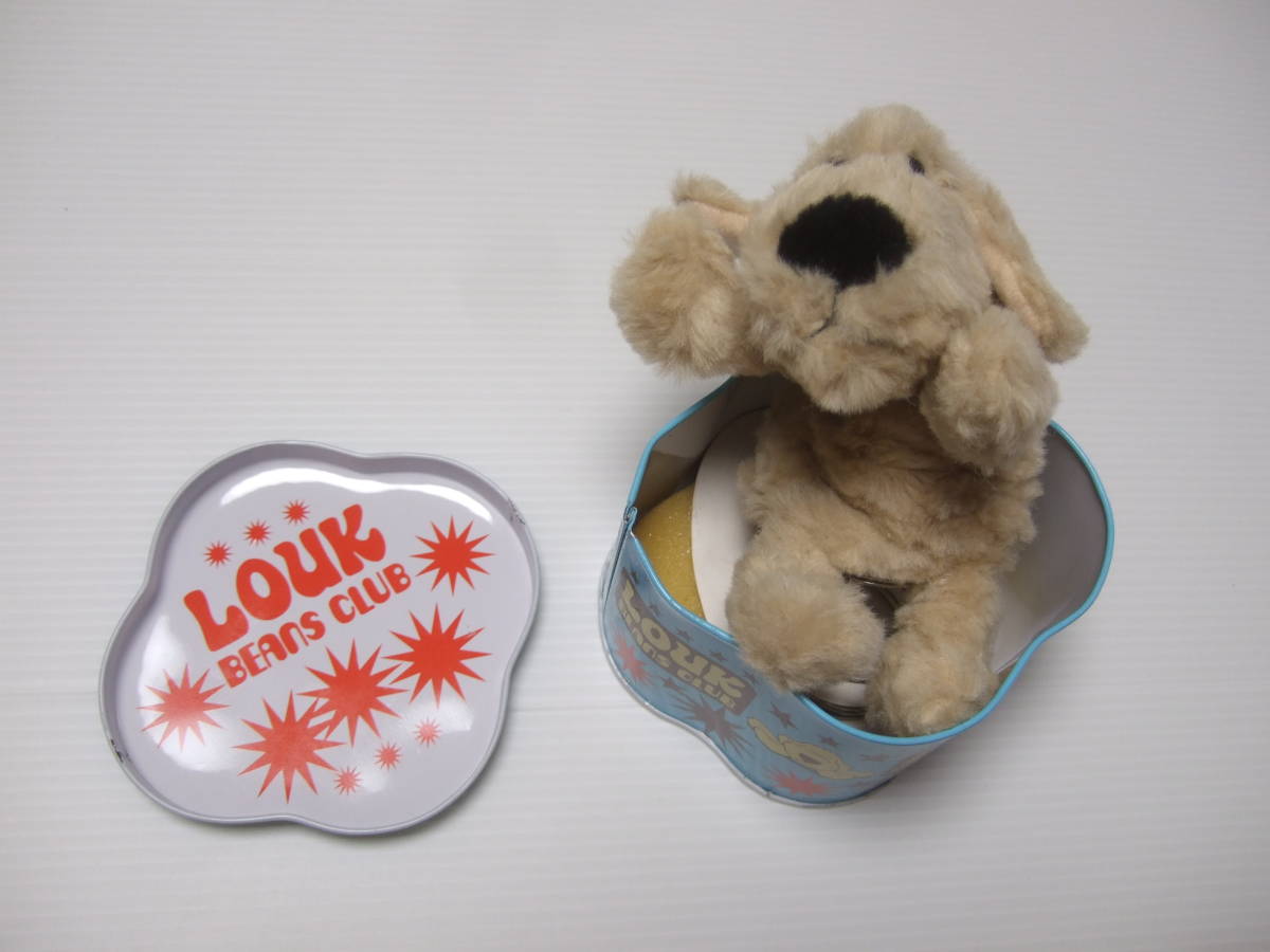 子犬のルーク 仔犬のルーク 小犬のるーく びっくり缶 LOUK ぬいぐるみ