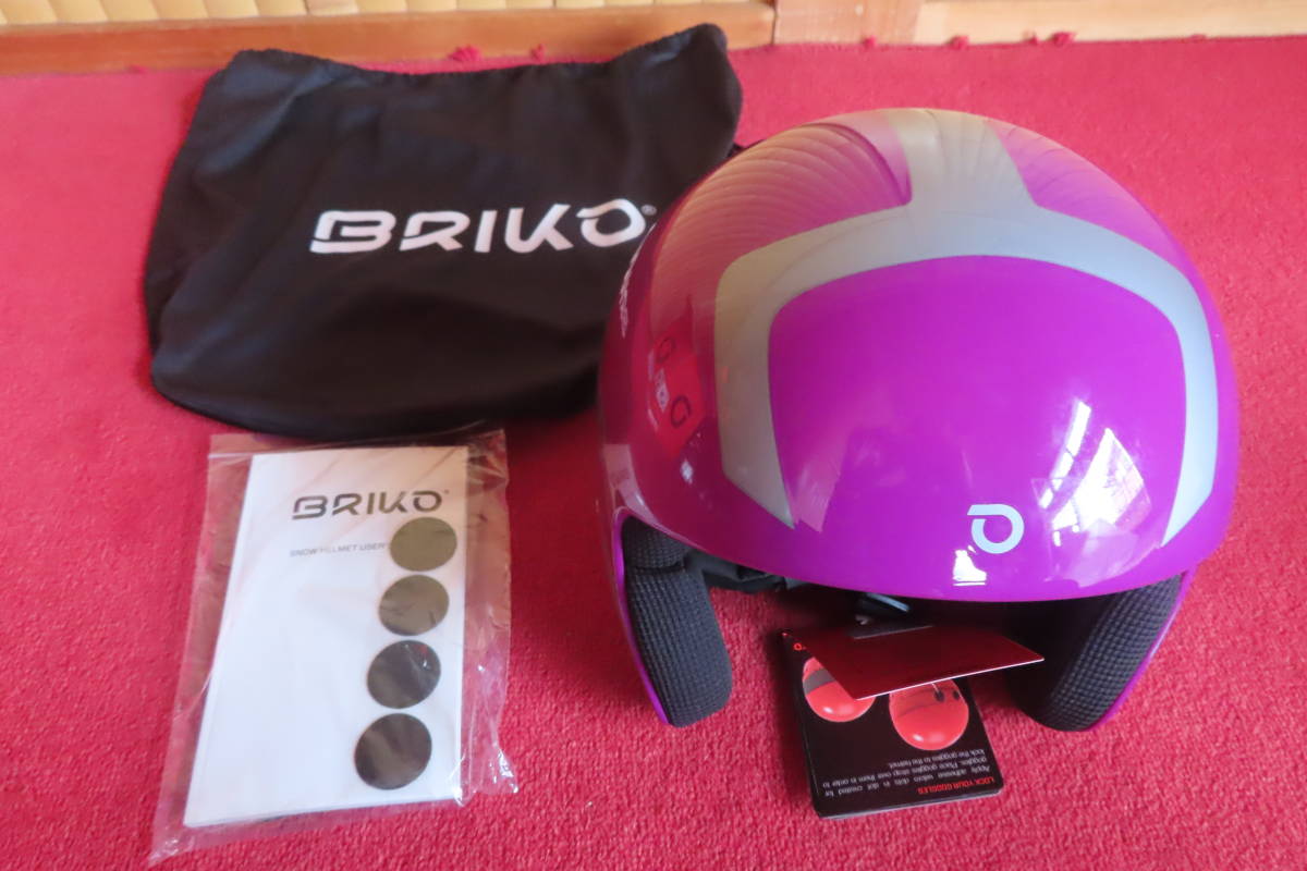 高級ブランド ski BRIKO 用ヘルメット FIS シャイニーバイオレット/シルバー 58 SIZE アクセサリー 高級ブランド ski BRIKO 用ヘルメット FIS シャイニーバイオレット/シルバー 58 SIZE アクセサリー