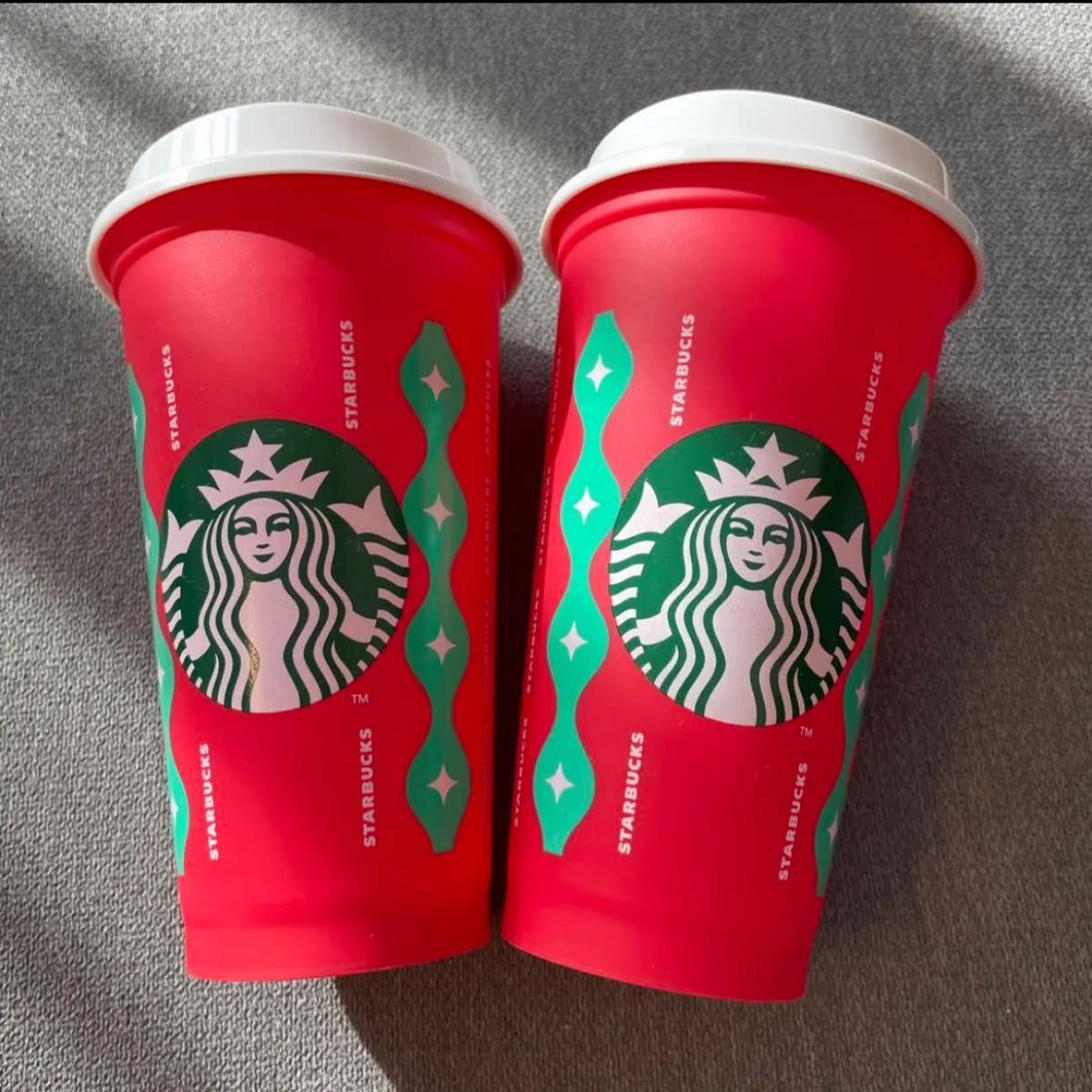 完璧 starbucks リユーザブルカップ 355ml ホリデー econet.bi