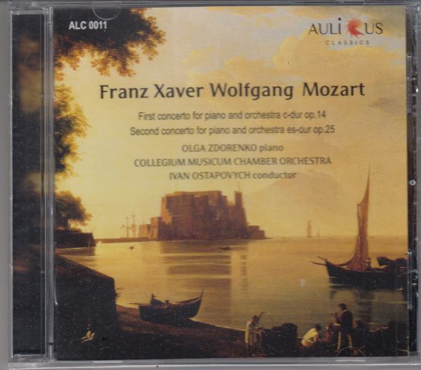 [CD-R/Aulicus]F.X.W.モーツァルト:ピアノ協奏曲第1番ハ長調Op.14他/O.ズドレンコ(p)&I.オスタポヴィチ&コレギウム・ムジクム室内管弦楽団_画像1