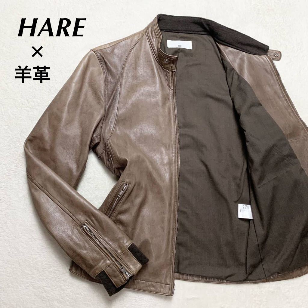 新発売の HARE レザーWライダース ライダースジャケット - education