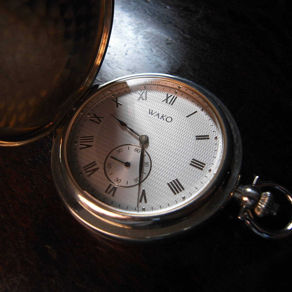 超希少 銀座 和光 手巻き 懐中時計 銀無垢製 4S28搭載 ローマン文字盤 Pocket watch (ginza wako grand seiko credor laurel)の画像5