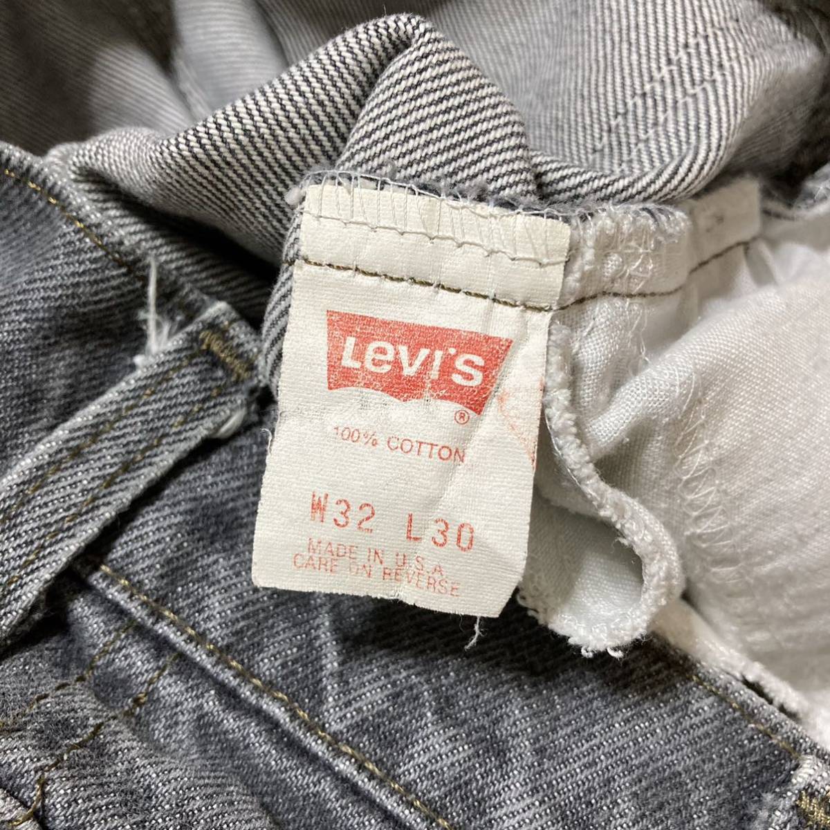 90s Levi's 505-0259 リーバイス 90年製 USA製 先染めブラック デニム