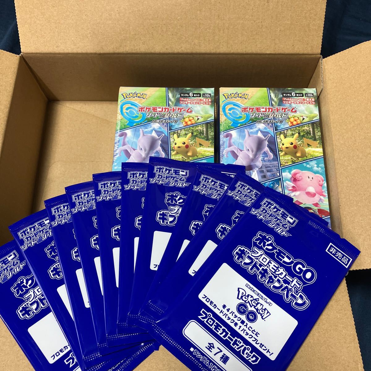 ポケモンGO Pokemon GO シュリンク付 2BOX ＋ プロモパック5×2枚 