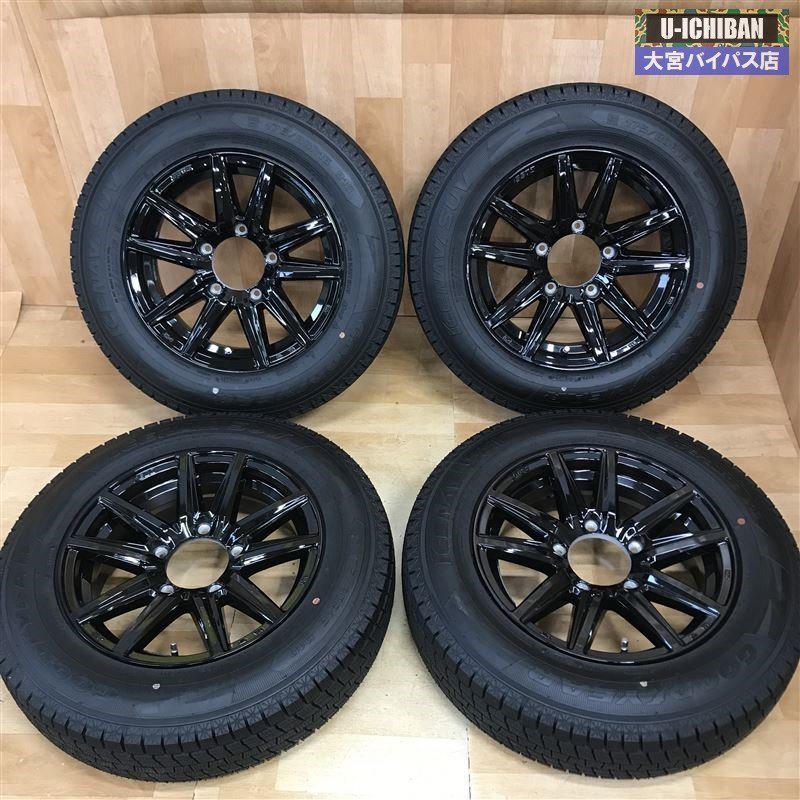 ジムニー スタッドレスセット 美品 ブラックホイール 16インチ 5.5J +