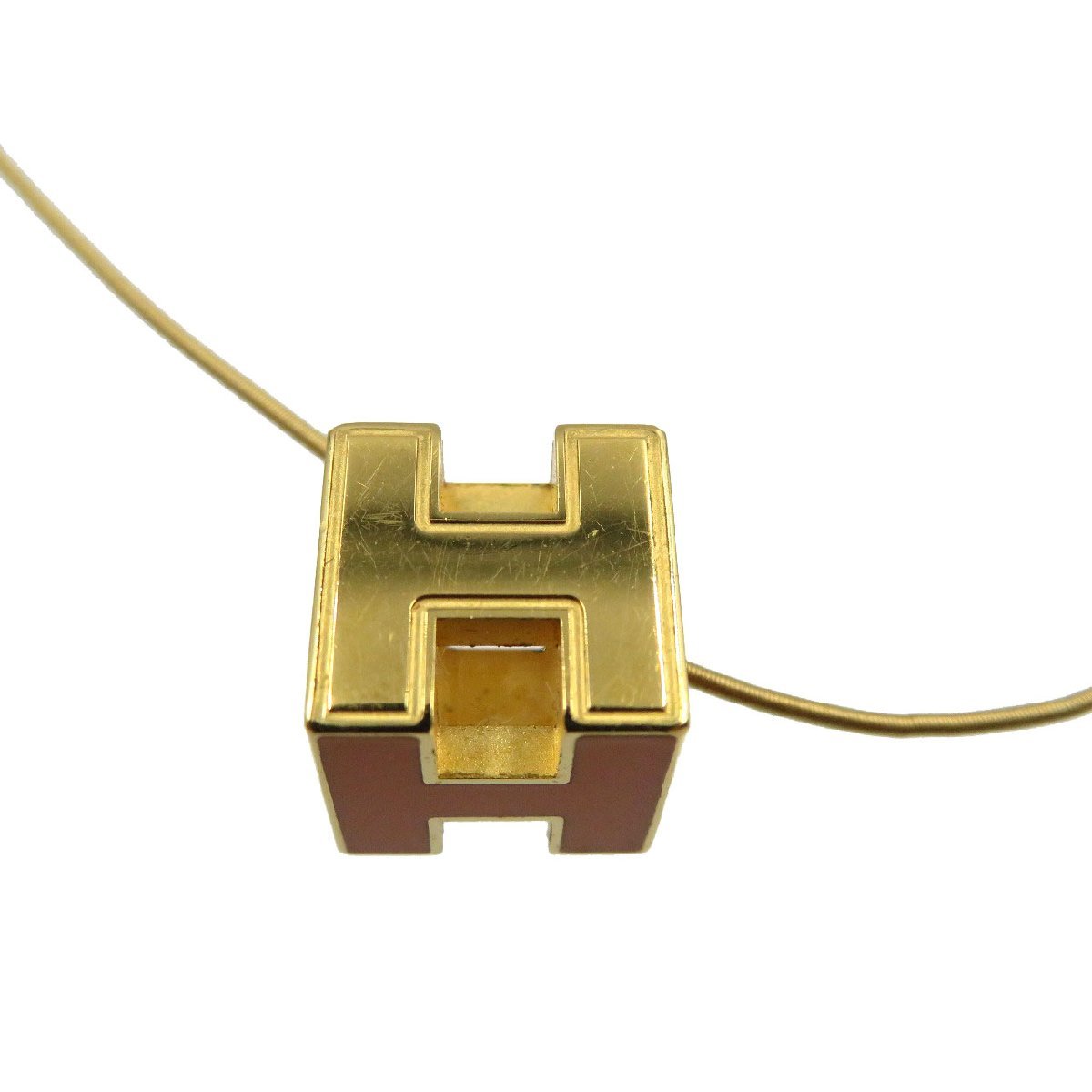好きに エルメス カージュドアッシュ HERMES 0112 ネックレス ゴールド