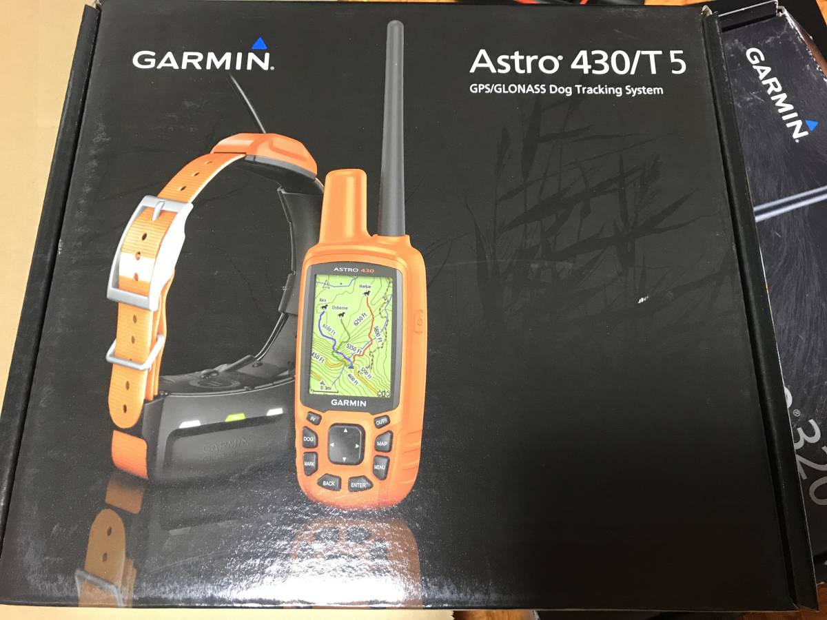 お得セット 新品! GARMIN Astro430を1台、T5首輪を2台のセット 箱なし【完全日本語版/取扱い説明書付】( ガーミン アストロ 320 DC50 T5) ハンディGPS