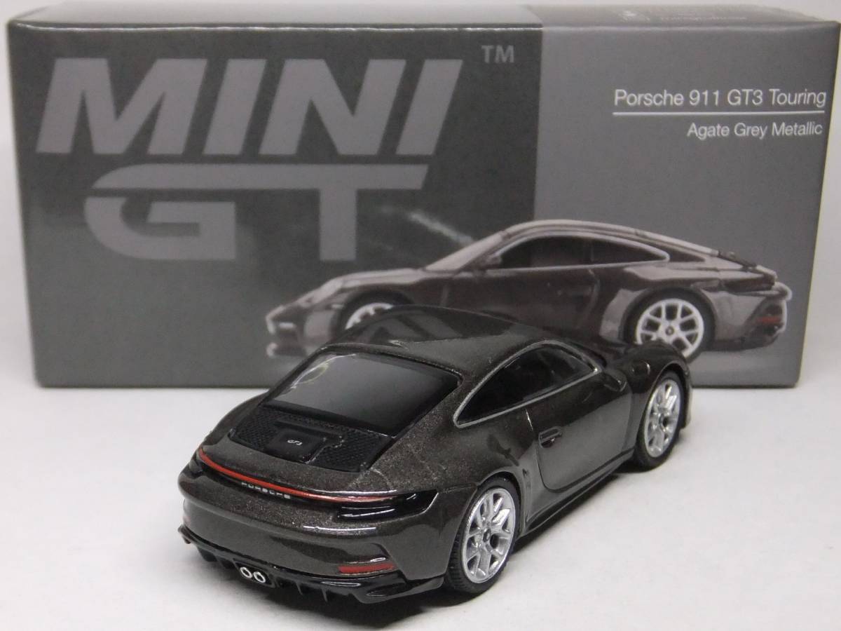 MINI GT★ポルシェ 911 GT3 ツーリング アゲートグレーメタリック MGT00373-R Porsche 911 Touring Agate Grey Metallic 1/64 TSM_画像2