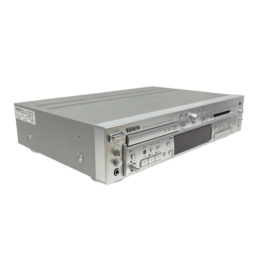 2極タイプ TEAC CDプレーヤー/MDレコーダー シルバー MD-70CD-S | www