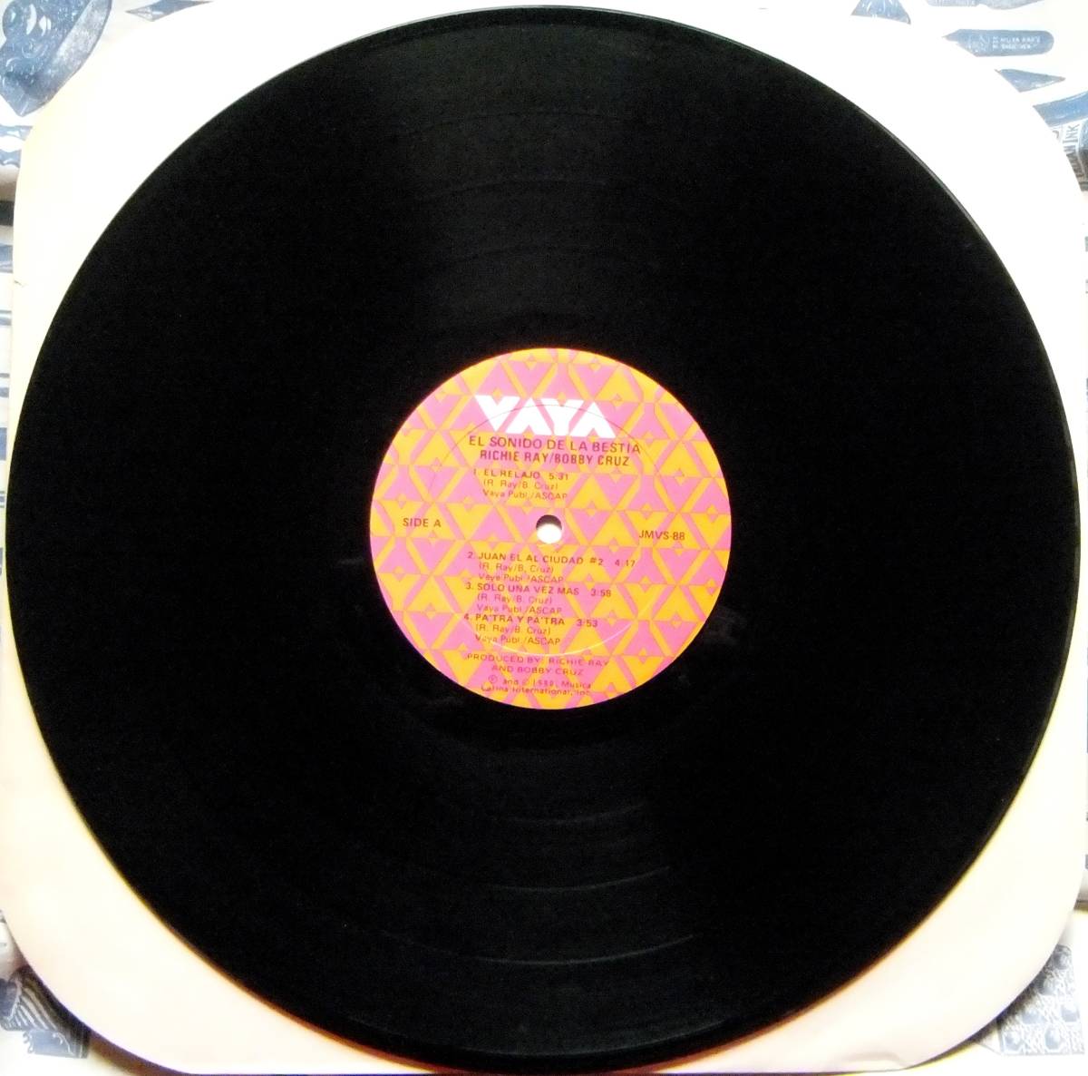 ☆RICHIE RAY＆BOBBY CRUZ/El Sonido De La Bestia◆激レアな80年発売USオリジナル盤LP(JMVS-88・VAYA RECORDS・STERLING刻印)シュリンク付_画像3