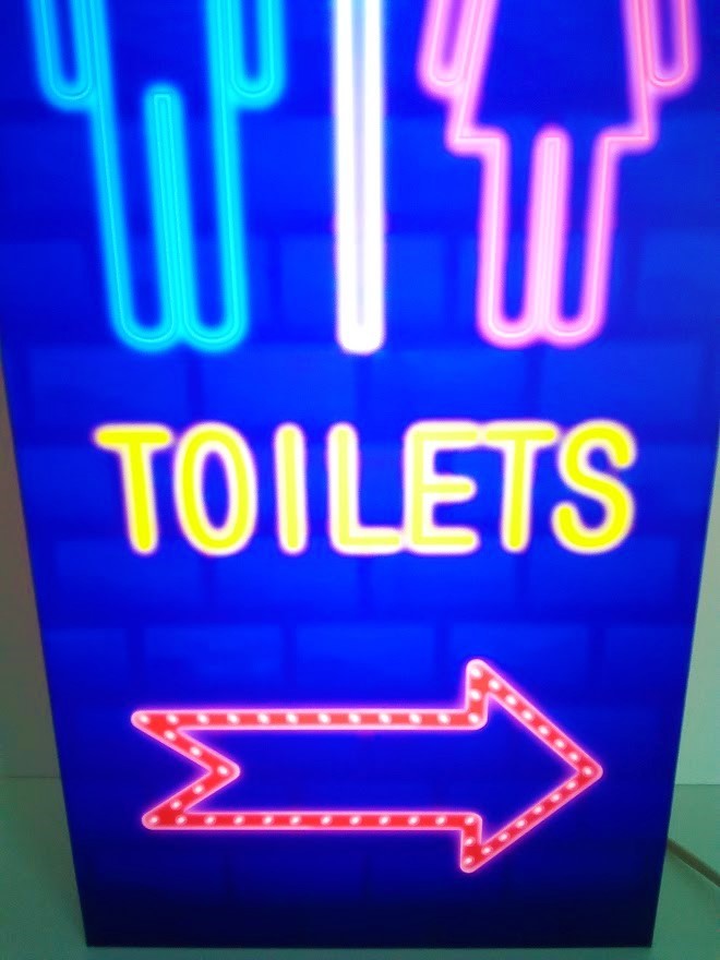 [M size ] toilet flight place cosmetics .TOILET rest room neon series store autograph lamp lighting signboard ornament miscellaneous goods light BOX lightning signboard illumination signboard 