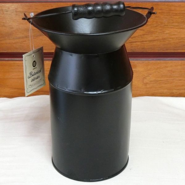 ** free shipping!! new goods antique style pot cover!botanikaru interior Mini milk pot black **