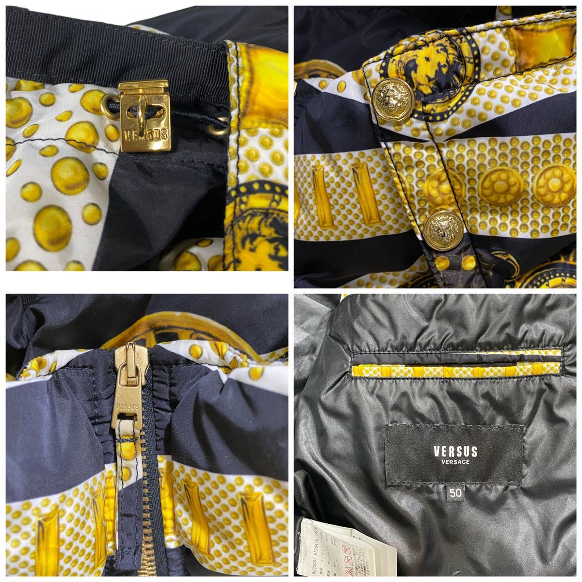 美品 Versace ヴェルサーチ ダウンジャケット ダウン コート